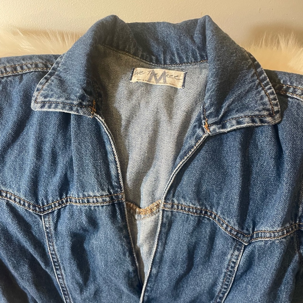 Free People Dark Blue Denim Overalls - Picture 5 of 6